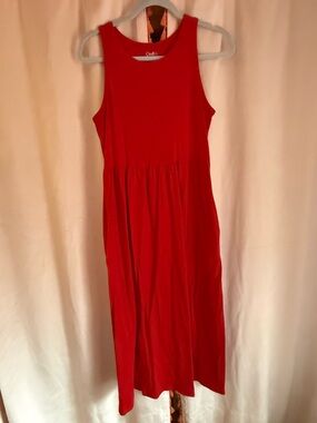 croft & barrow Red Sleeveless Maxi Dress